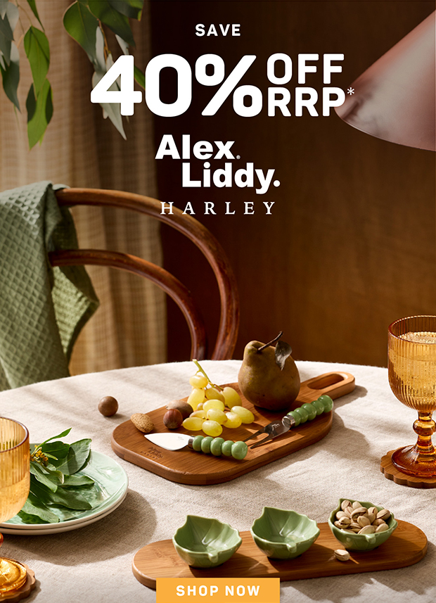 Save 40% off RRP* Alex Liddy Harley Collection