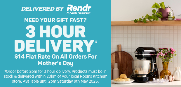 3 Hour Delivey Now Available at Robins Kitchen with Rendr