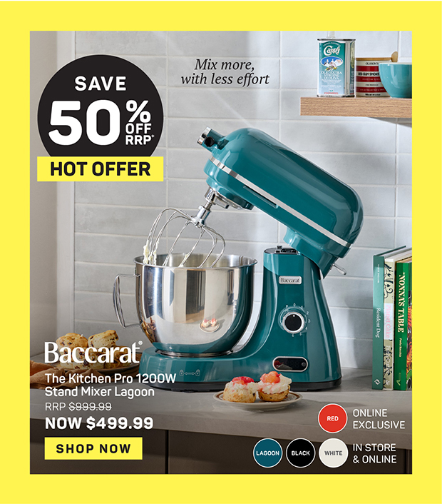 Baccarat The Kitchen Pro 1200W Stand Mixer
