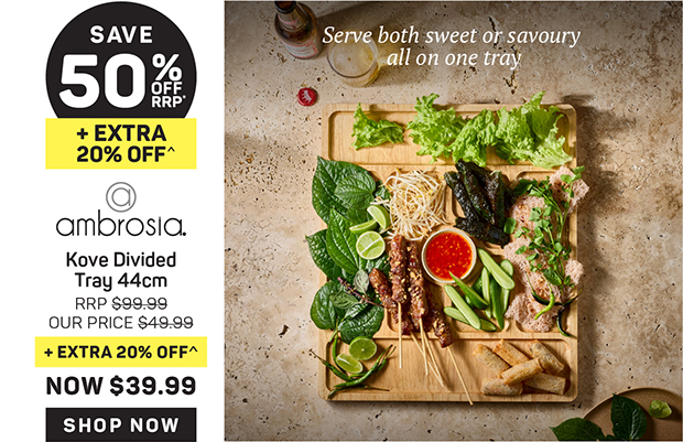 Ambrosia Kove Divided Tray 44cm