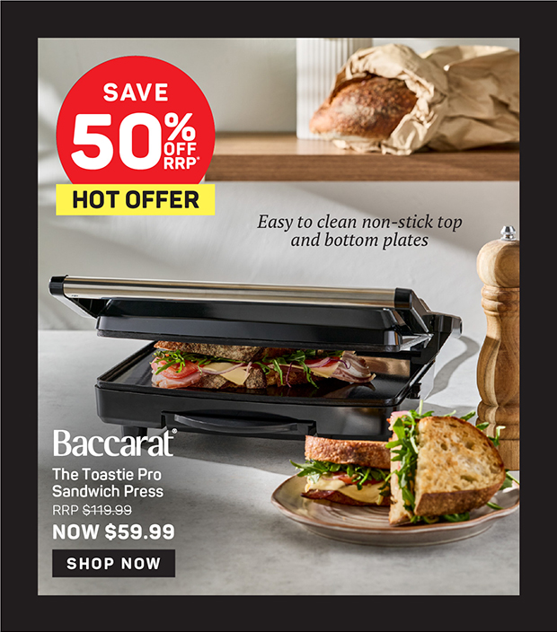 Baccarat The Toastie Pro Sandwich Press