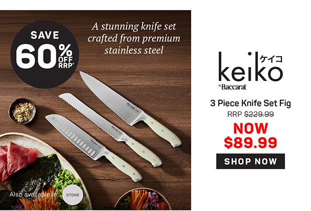 Baccarat Keiko 3 Piece Knife Set Fig