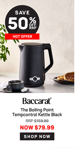 Baccarat The Boiling Point Tempcontrol Kettle Black
