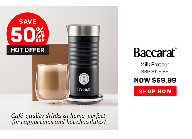 Baccarat Milk Frother Black