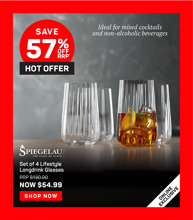 Spiegelau Set of 4 Lifestyle Longdrink Glasses