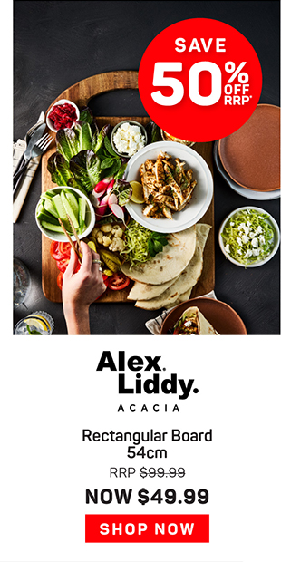 Alex Liddy Acacia Rectangular Board 54cm