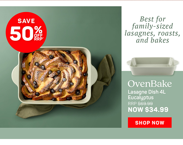 OvenBake Lasagne Dish 4L Eucalyptus