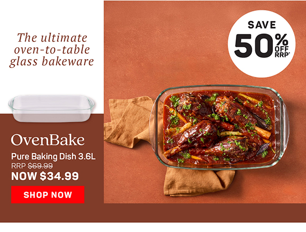 OvenBake Pure Baking Dish 3.6L