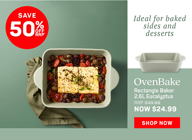 OvenBake Rectangle Baker 2.6L Eucalyptus
