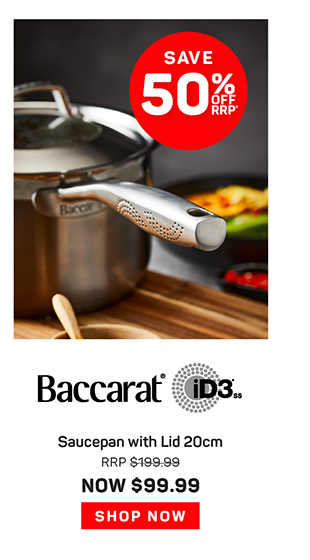 Baccarat iD3 Stainless Steel Saucepan with Lid 20cm
