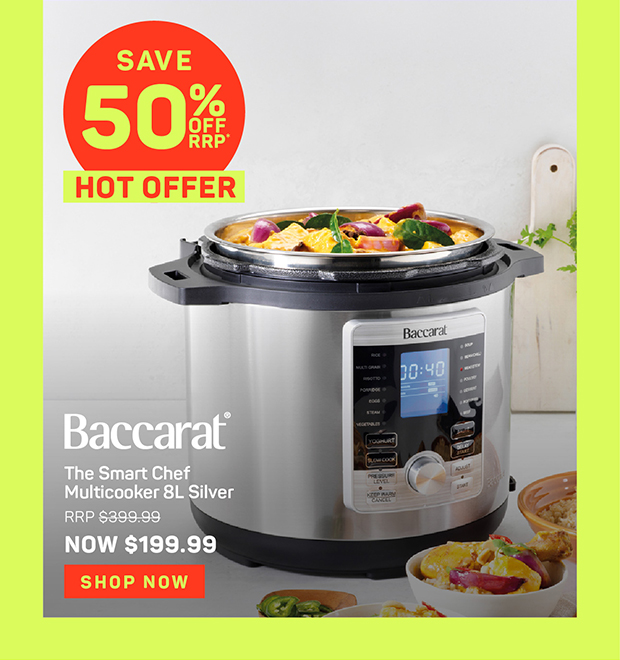Baccarat The Smart Chef Multicooker 8L Silver
