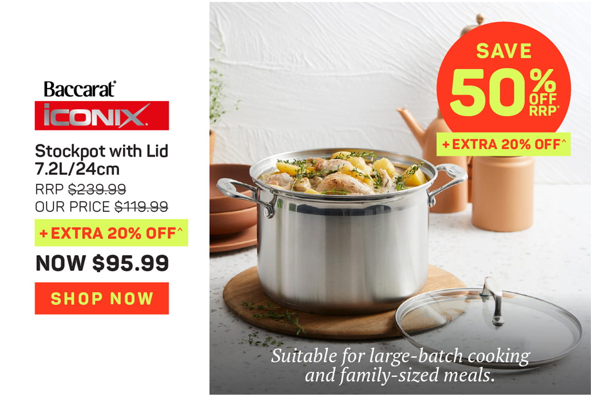 Baccarat iconiX Stockpot with Lid 7.2L/24cm