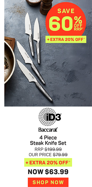 Baccarat iD3 4 Piece Steak Knife Set