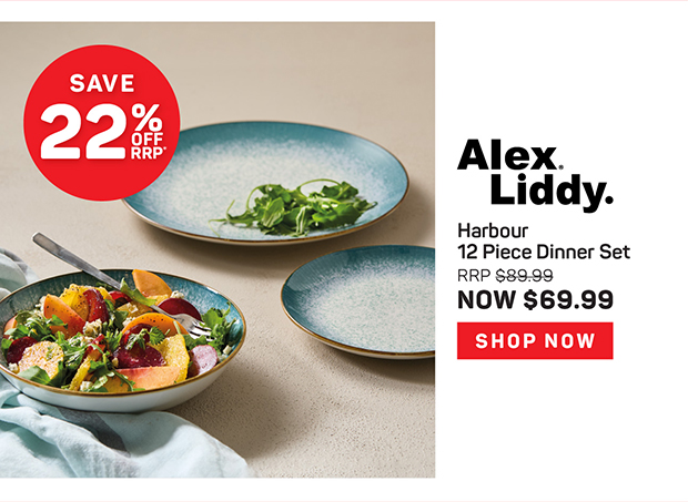 Alex Liddy Harbour 12 Piece Dinner Set