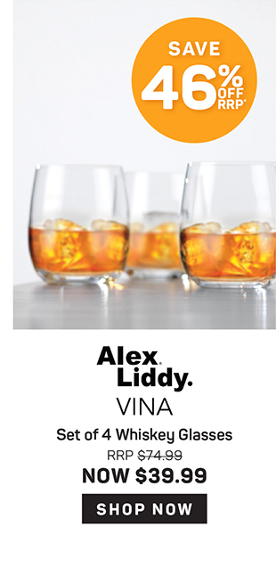 Alex Liddy Vina Set of 4 Whiskey Glasses