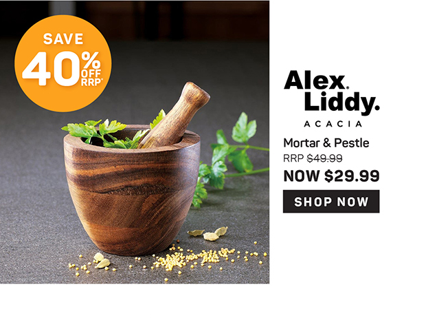 Alex Liddy Acacia Mortar & Pestle