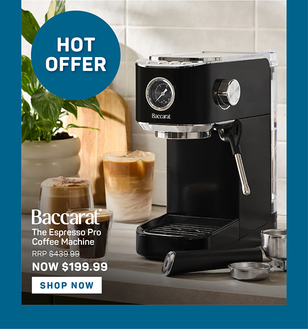 Baccarat The Espresso Pro Coffee Machine Black