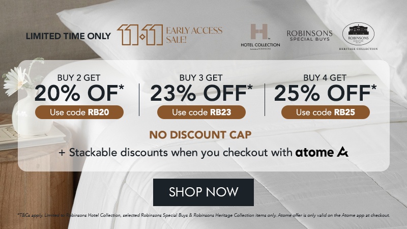 Get Up to 25% Off on Robinsons Exclusive Collections