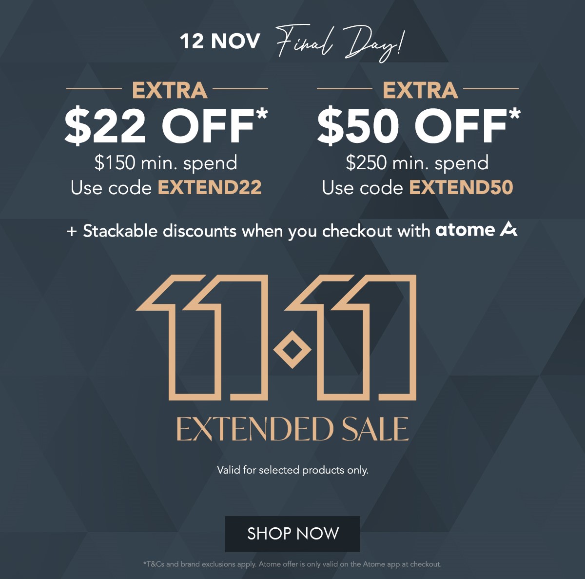 11.11 Extended Sale