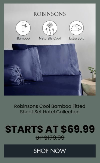 Robinsons Cool Bamboo Fitted Sheet Set Hotel Collection