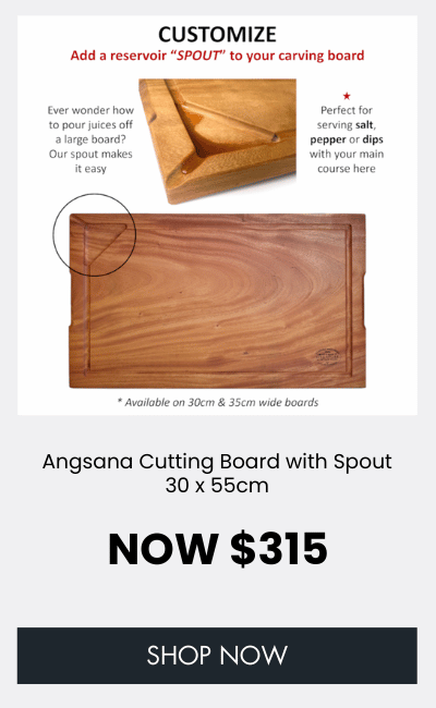 Angsana Cutting Board with Spout 30 x 55cm