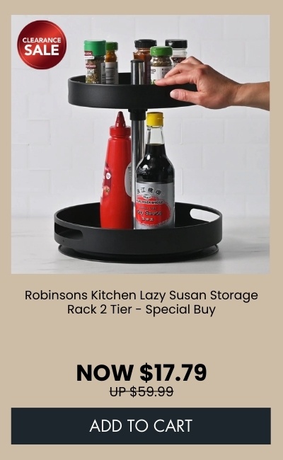 Robinsons Kitchen Lazy Susan Storage Rack 2 Tier - Special Buy