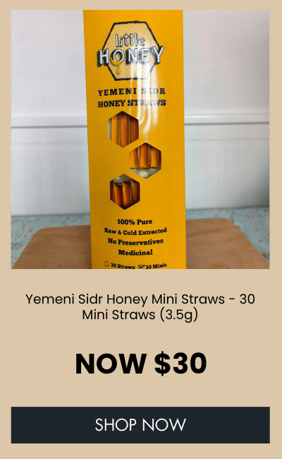 Yemeni Sidr Honey Mini Straws - 30 Mini Straws (3.5g)