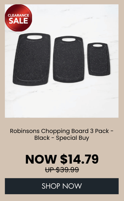 Robinsons Chopping Board 3 Pack - Black - Special Buy