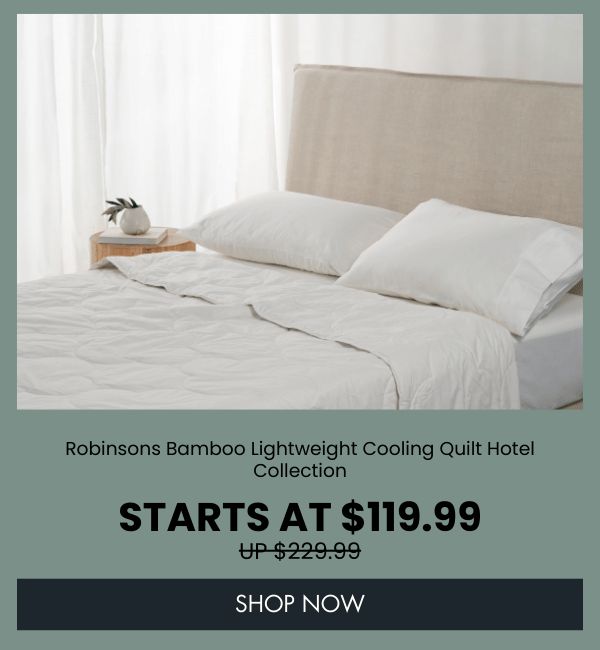 Robinsons Bamboo Lightweight Cooling Quilt Hotel Collection