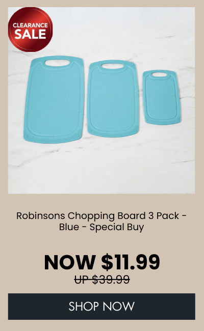 Robinsons Chopping Board 3 Pack - Blue - Special Buy