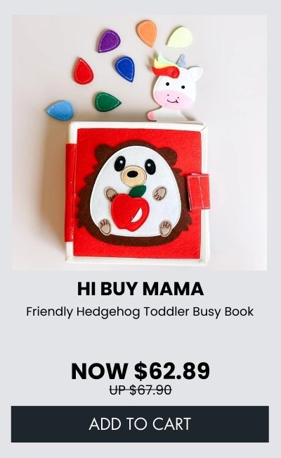 Hi Buy Mama - Friendly Hedgehog Toddler Busy Book