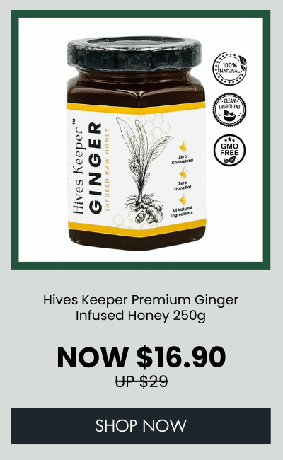 Hives Keeper Premium Ginger Infused Honey 250g