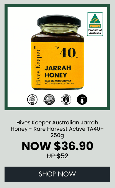 Hives Keeper Australian Jarrah Honey - Rare Harvest Active TA40+ 250g