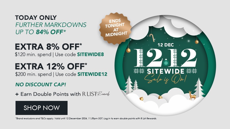 Few Hours Left to Shop the 12.12 Sitewide Sale!