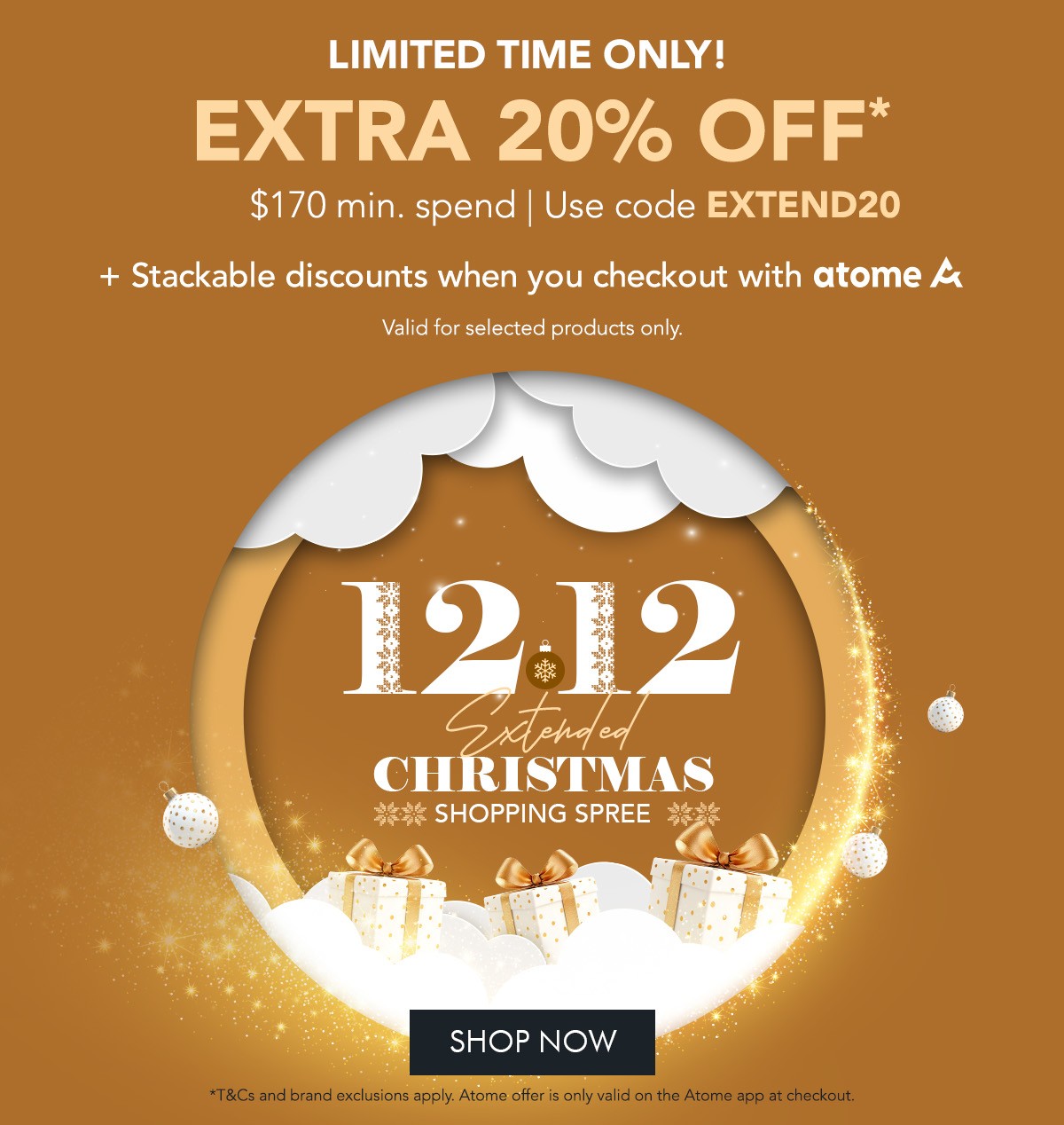 12.12 Extended: Christmas Shopping Spree