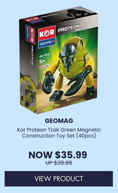 Geomag Kor Proteon Tzak Green Magnetic Construction Toy Set (40pcs)