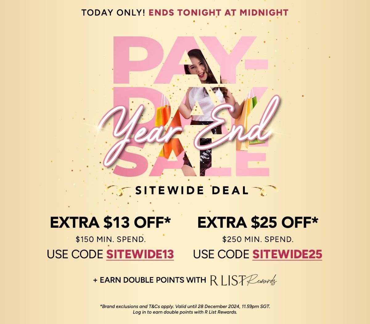 Use code SITEWIDE25 for Extra $25 OFF