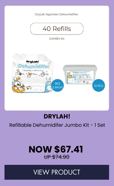 DryLah! refillable dehumidifer jumbo kit - 1set