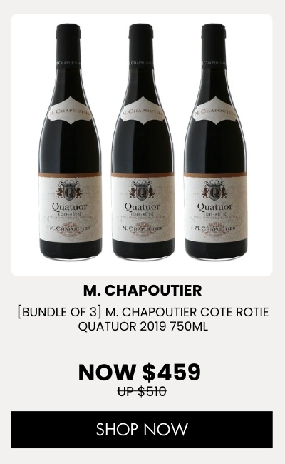 [BUNDLE OF 3] M. CHAPOUTIER COTE ROTIE QUATUOR 2019 750ML