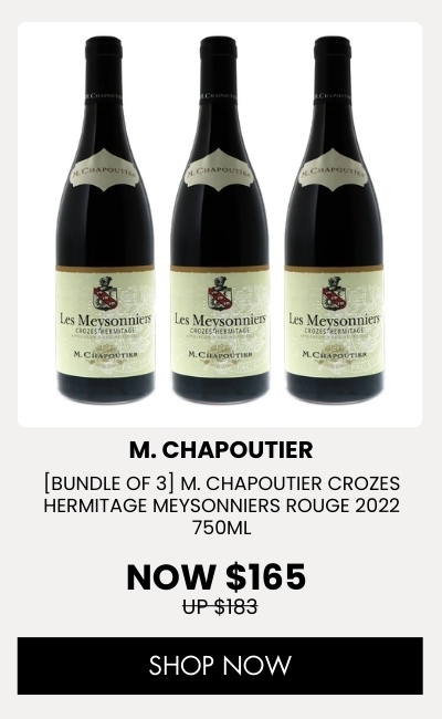 [BUNDLE OF 3] M. CHAPOUTIER CROZES HERMITAGE MEYSONNIERS ROUGE 2022 750ML