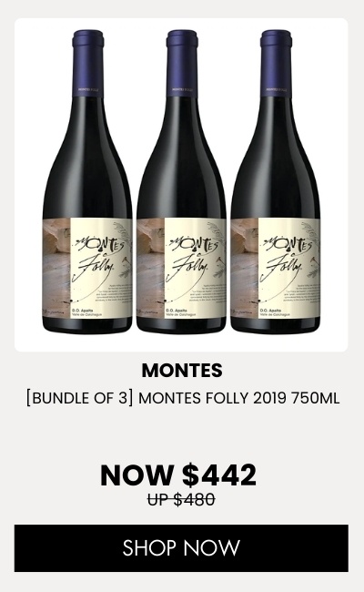 [BUNDLE OF 3] MONTES FOLLY 2019 750ML