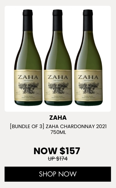 [BUNDLE OF 3] ZAHA CHARDONNAY 2021 750ML