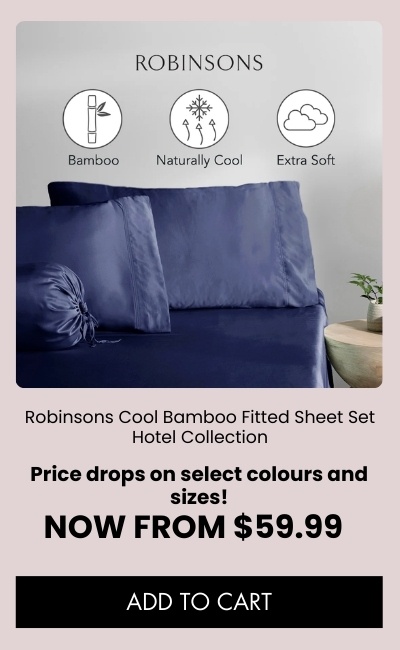 Robinsons Cool Bamboo Fitted Sheet Set Hotel Collection