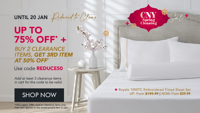 CNY Spring Cleaning Sale: Reduced to Clear