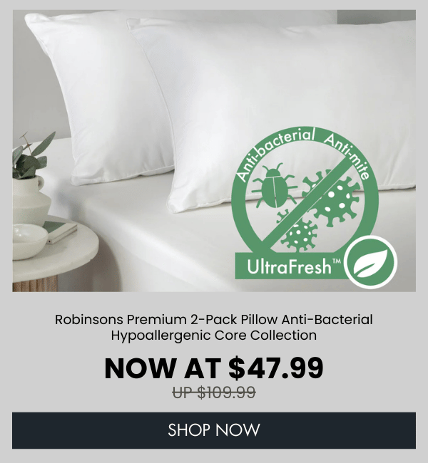 Robinsons Luxury Pillow Anti-Bacterial Hotel Collection