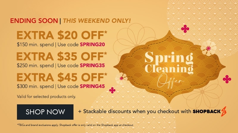 Spring Cleaning Offer: Use Code SPRING45