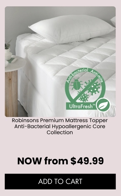 Robinsons Premium Mattress Topper Anti-Bacterial Hypoallergenic Core Collection