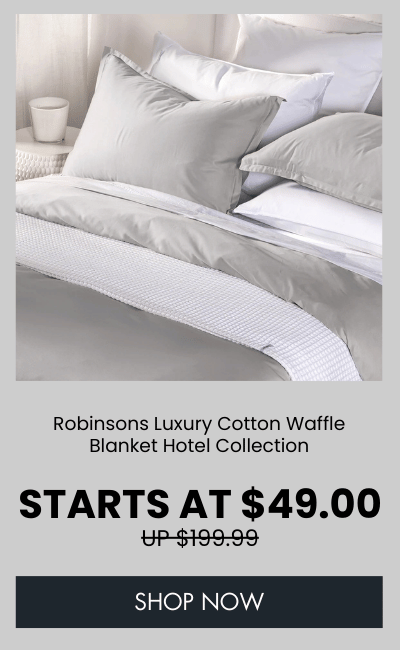 Robinsons Luxury Cotton Waffle Blanket Hotel Collection