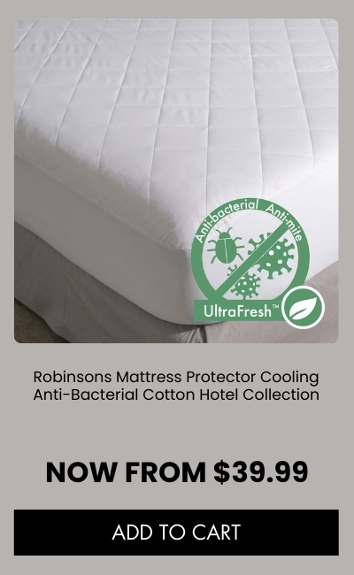 Robinsons Mattress Protector Cooling Anti-Bacterial Cotton Hotel Collection