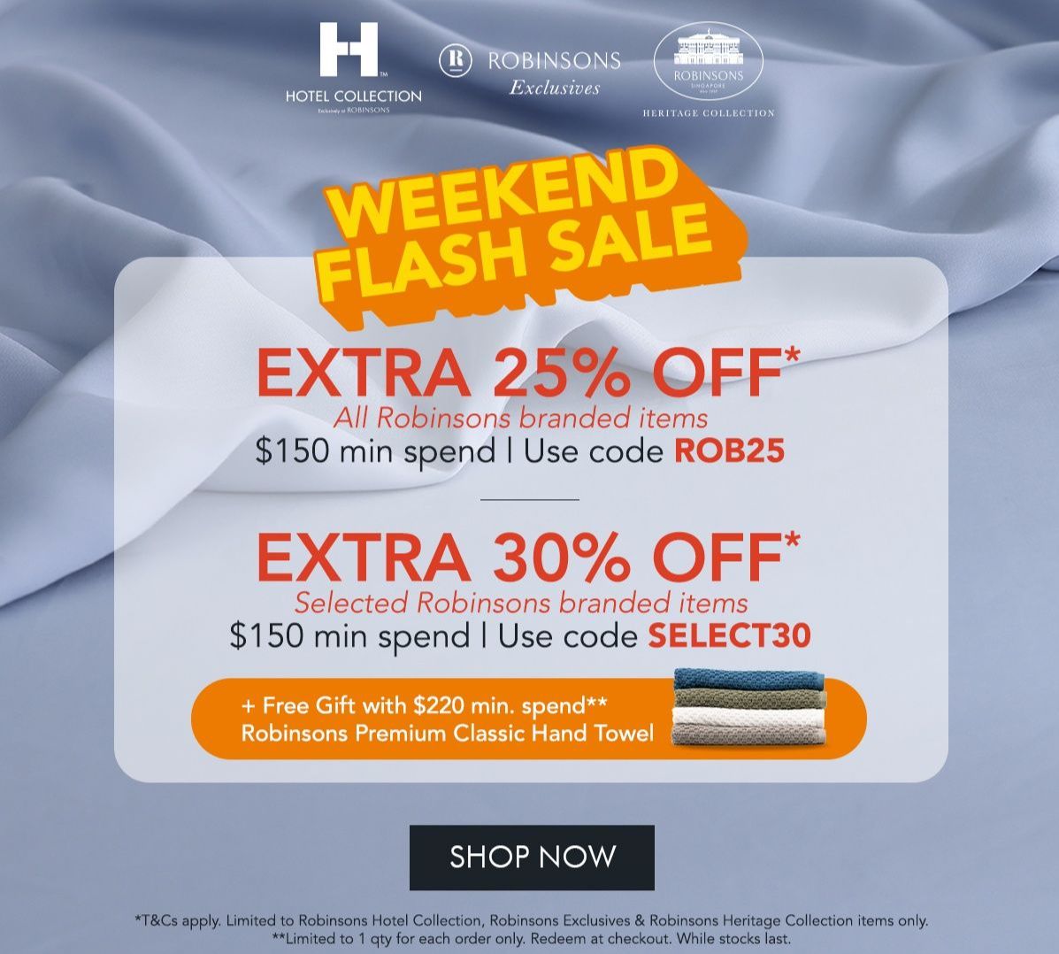 Weekend Flash Sale: Extra 30% Off with SELECT30